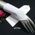 White short bridal gloves;fingerless matte wedding gloves;opera;dancer Accessories #120w