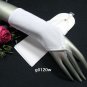 White short bridal gloves;fingerless matte wedding gloves;opera;dancer Accessories #120w