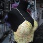 Handmade Sexy sequin Beaded Halter; floral hippie top; fashionable beaded dancing party belly top#pk