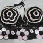 Handmade Sexy sequin Beaded Halter; floral hippie top; fashionable beaded dancing party belly top#BK