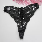 Handmade Sexy sequin T-BACK; fashionable butterfly beaded dancing party belly accessories#bk