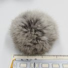 5 piece Handmade Dyed grey Color Rabbit fur boa ; fluffy Thick Feather boa #FB13