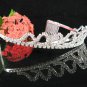 Bride tiara sparkle crystal wedding bridesmaid accessories silver metal rhinestone headpiece 8260