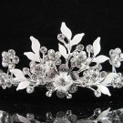 Alloy floral bridesmaid accessories;Bride tiara; crystal wedding silver rhinestone headpiece #6571s
