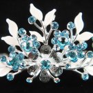 Alloy floral bridesmaid accessories;Bride tiara; crystal wedding silver rhinestone headpiece #6571b