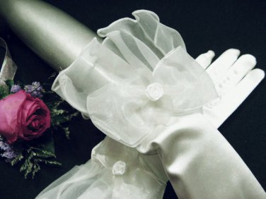 Handmade bridesmaid accessories;Bride Cute Short Gloves;wedding Gloves;opera dancer accessories #7w