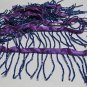 Handmade 38" purple short all glass beaded fringe ;opera dancer parts ;garment accessories#24pu