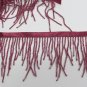 38" Handmade scallop bugle & glass beaded fringe ;opera dancer parts ;garment accessories#91bu