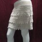 Handmade cute ivory knitted lining skirt; girl party occasion dress; woman accessories#2