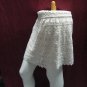 Handmade cute ivory floral lace knitted lining skirt; girl party occasion dress; woman accessories#1
