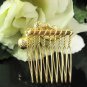 Handmade sweetheart Bridal silver red crystal comb veil,wedding tiara headpiece accessories #1048g