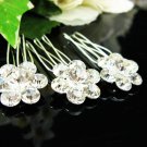 3 pcs Handmade Bridal silver crystal comb ;wedding tiara;bride headpiece ;opera accessories #6418s
