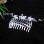 Handmade Bridal silver crystal comb ;wedding tiara;bride headpiece ;opera accessories #2370g