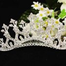Huge Bridal silver crystal comb ;wedding tiara;bride headpiece ;opera accessories #651s