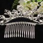 Huge Bridal silver crystal comb ;wedding tiara;bride headpiece ;opera accessories #651s