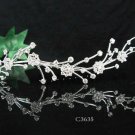 Silver Flower girl comb;Bridal crystal comb ;wedding tiara;bride headpiece ;opera accessories#3635