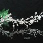 Silver Flower girl comb;Bridal crystal comb ;wedding tiara;bride headpiece ;opera accessories#3635