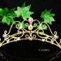 Sweetheart golden comb;Bridal crystal comb ;wedding tiara;bride headpiece ;opera accessories#4598g