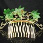 Sweetheart golden comb;Bridal crystal comb ;wedding tiara;bride headpiece ;opera accessories#4598g