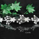 Silver floral hair comb;Bridal crystal comb ;wedding tiara;bride headpiece ;opera accessories#5478