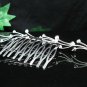 Silver fancy hair comb;Bridal crystal comb ;wedding tiara;bride headpiece ;opera accessories#7530