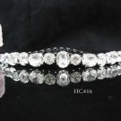 Silver elegance hair comb;Bridal crystal comb ;wedding tiara;bride headpiece ;opera accessories#416