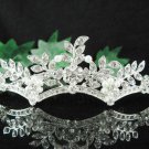 Silver floral hair comb;Bridal crystal comb ;wedding tiara;bride headpiece ;opera accessories#650