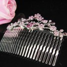 Fancy Floral hair comb;Bridal crystal comb ;wedding tiara;bride headpiece ;opera accessories#1065pu