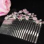 Fancy Floral hair comb;Bridal crystal comb ;wedding tiara;bride headpiece ;opera accessories#1065pu