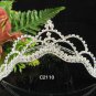 Silver Bridal crystal comb ;fancy hair comb;Wedding tiara;bride headpiece ;opera accessories#2110