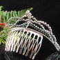 Silver Bridal crystal comb ;fancy hair comb;Wedding tiara;bride headpiece ;opera accessories#2110