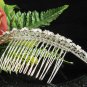 Silver Bridal crystal comb ;fancy hair comb;Wedding tiara;bride headpiece ;opera accessories#7158s