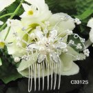 Handmade silver crystal comb ;Wedding tiara;bride headpiece ;opera accessories#3312