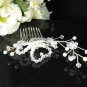 Handmade silver crystal comb ;Wedding tiara;bride headpiece ;opera accessories#3313