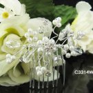 Handmade silver crystal comb ;Wedding tiara;bride headpiece ;opera accessories#3314