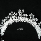 Handmade silver crystal comb ;Wedding tiara;bride headpiece ;opera accessories#7637