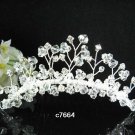 Handmade silver crystal comb ;Wedding tiara;bride headpiece ;opera accessories#7664