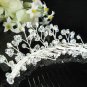Handmade silver crystal comb ;Wedding tiara;bride headpiece ;opera accessories#7664