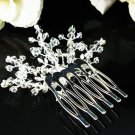 Floral silver crystal comb ;Wedding tiara;bride bridesmaid headpiece ;opera accessories#941