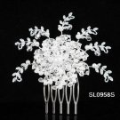 Pearl Floral silver crystal comb ;Wedding tiara;bride bridesmaid headpiece ;opera accessories#958