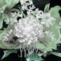 Pearl Floral silver crystal comb ;Wedding tiara;bride bridesmaid headpiece ;opera accessories#958