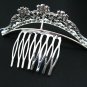 Fancy silver crystal comb ;Wedding tiara;bride bridesmaid headpiece ;opera accessories#4706