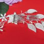 Floral silver crystal comb ;Wedding tiara;bride bridesmaid headpiece ;opera accessories#2709s
