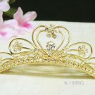 Sweet golden crystal comb ;Wedding tiara;bride bridesmaid headpiece ;opera accessories#1399g