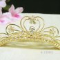 Sweet golden crystal comb ;Wedding tiara;bride bridesmaid headpiece ;opera accessories#1399g