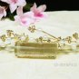 Floral golden crystal comb ;Wedding tiara;bride bridesmaid headpiece ;opera accessories#2016g