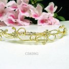 Fancy golden crystal comb ;Wedding tiara;bride bridesmaid headpiece ;opera accessories#3839g