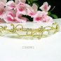 Fancy golden crystal comb ;Wedding tiara;bride bridesmaid headpiece ;opera accessories#3839g