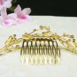 Fancy golden crystal comb ;Wedding tiara;bride bridesmaid headpiece ;opera accessories#5387g