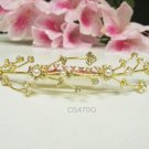 Fancy golden crystal comb ;Wedding tiara;bride bridesmaid headpiece ;opera accessories#5470g